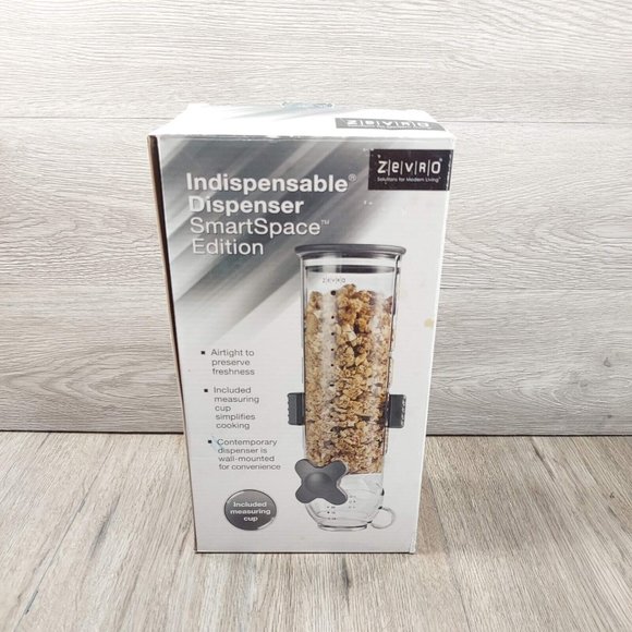 Zevro SmartSpace Wall Mount Single Dry-Food Canister Dispenser w/Measuring Cup - Picture 5 of 10